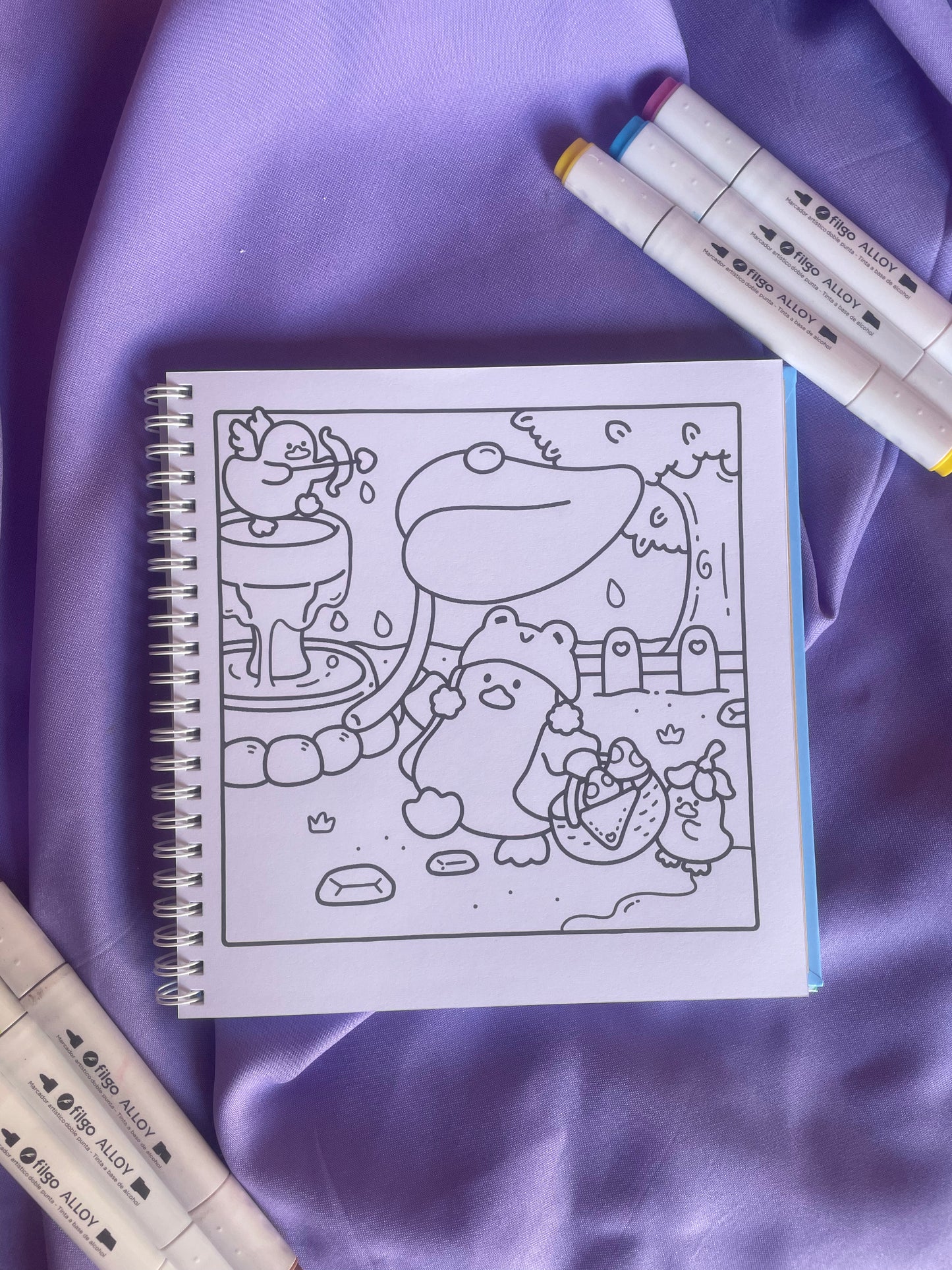 ✨🦆 Duck’s Life – A Cute and Cozy Coloring Book 🌸✨