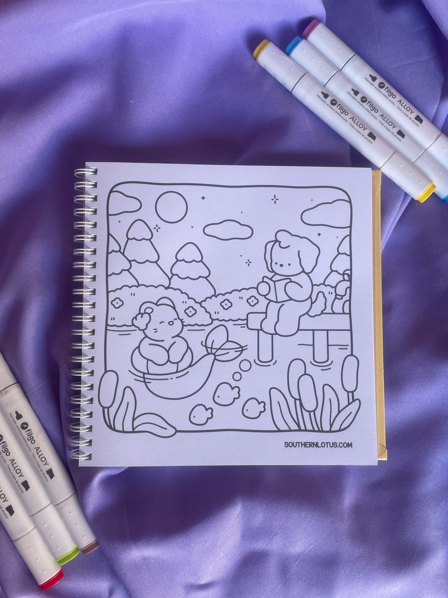 ✨🐻 Dreamy Friends – Cute & Easy Coloring Book 🐰✨