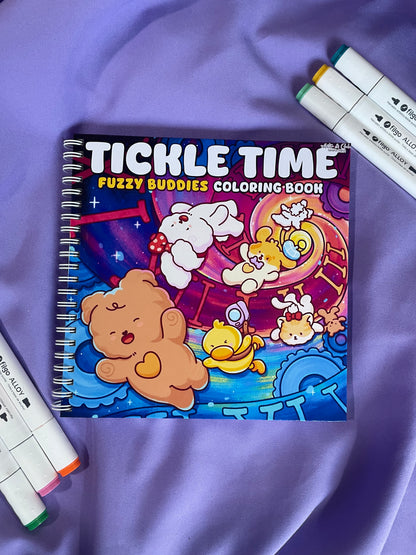 🧸📖 TICKLE TIME – Fuzzy Buddies Coloring Book 📖🧸
