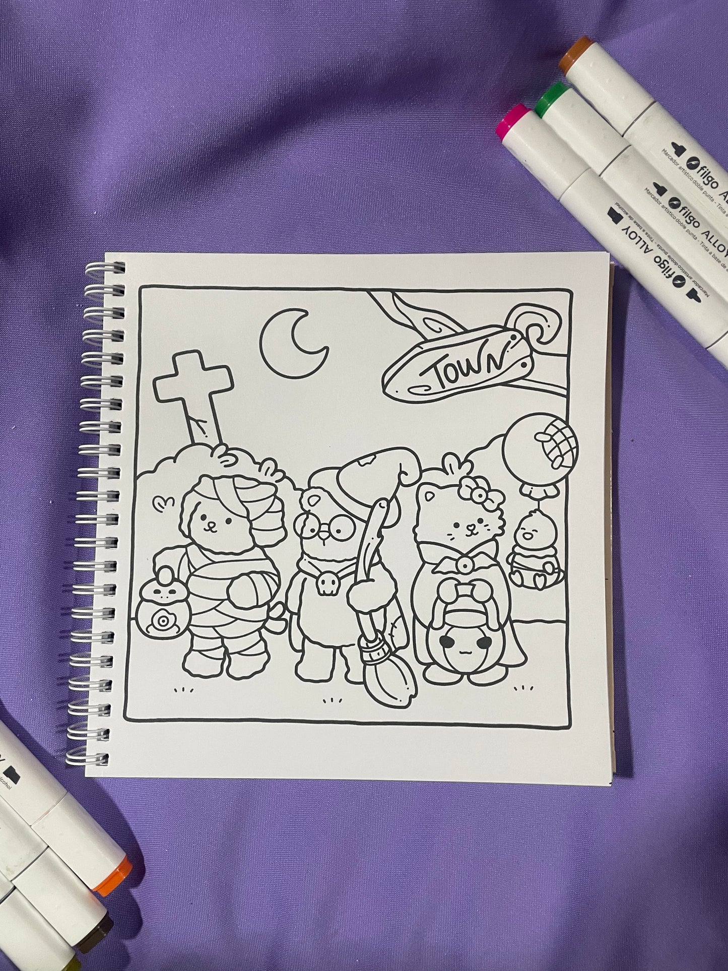 👻Kooky Spooky – A Cute and Cozy Coloring Book