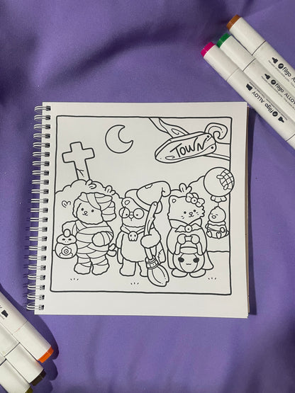 👻Kooky Spooky – A Cute and Cozy Coloring Book