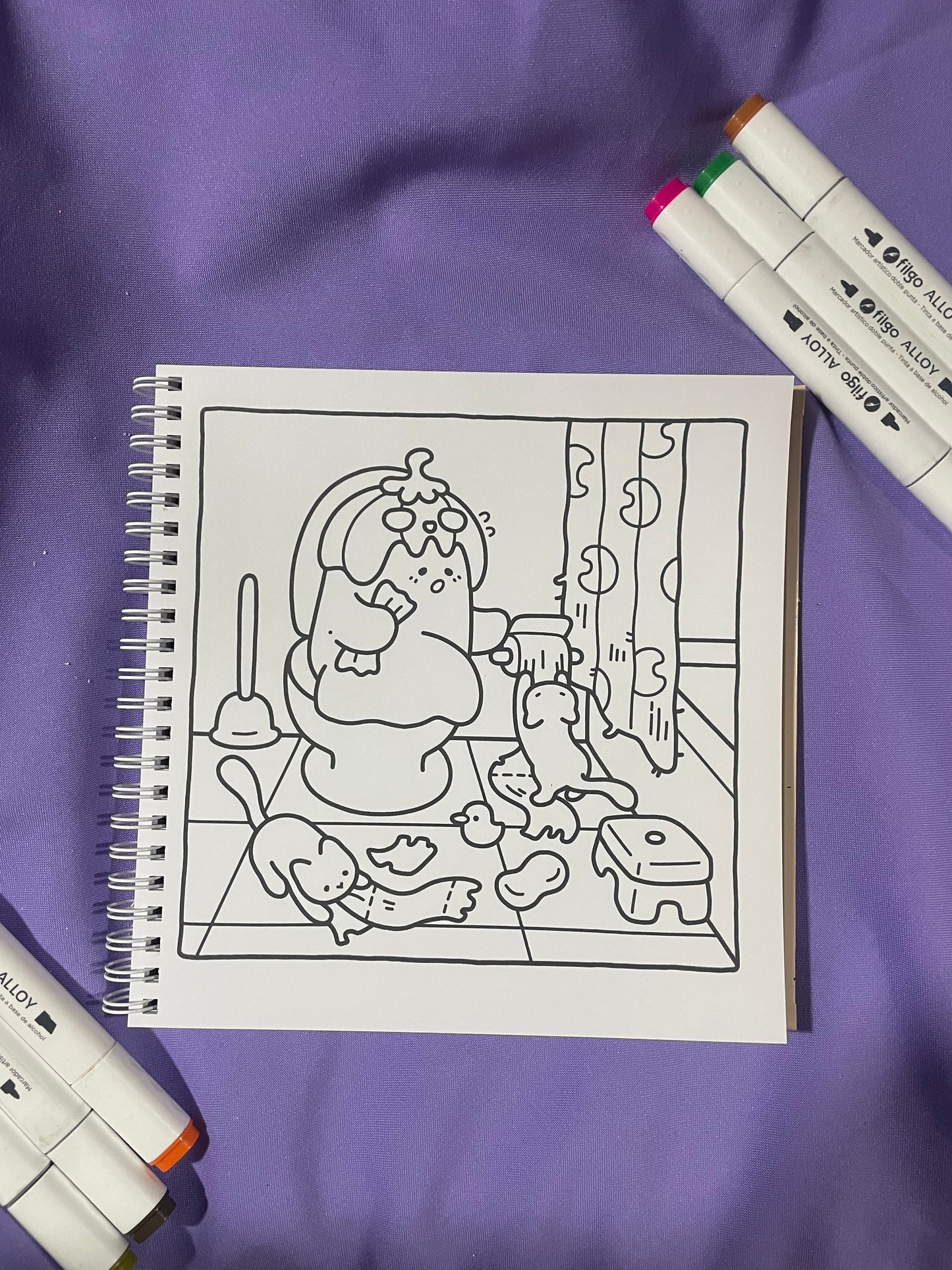 👻Kooky Spooky – A Cute and Cozy Coloring Book