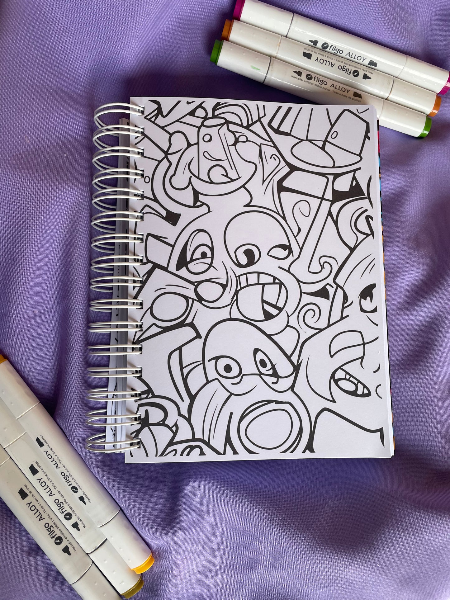 🎨🔥 Biblia del Graffiti – Más de 120 dibujos listos para colorear 💣