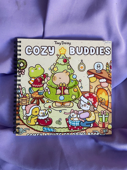 🔥🎄 Cozy Buddies – Comfy & Cute Coloring Book ✨🐸🐻