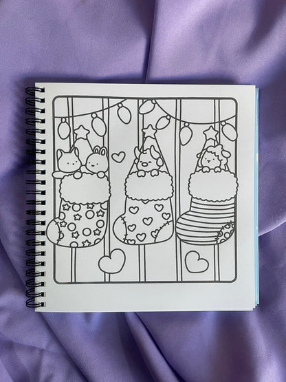 🎀✨ Fluffy Christmas – Cute & Comfy Coloring Book 🐑🎄