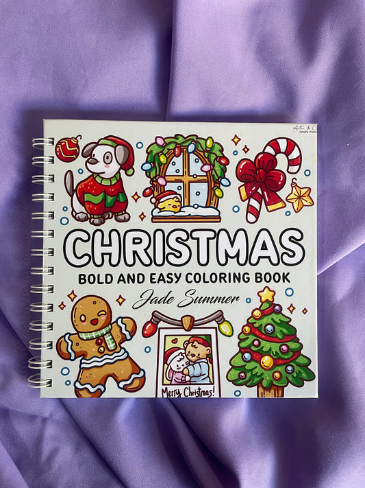 🎄✨ Christmas – Bold and Easy Coloring Book ✨🎁