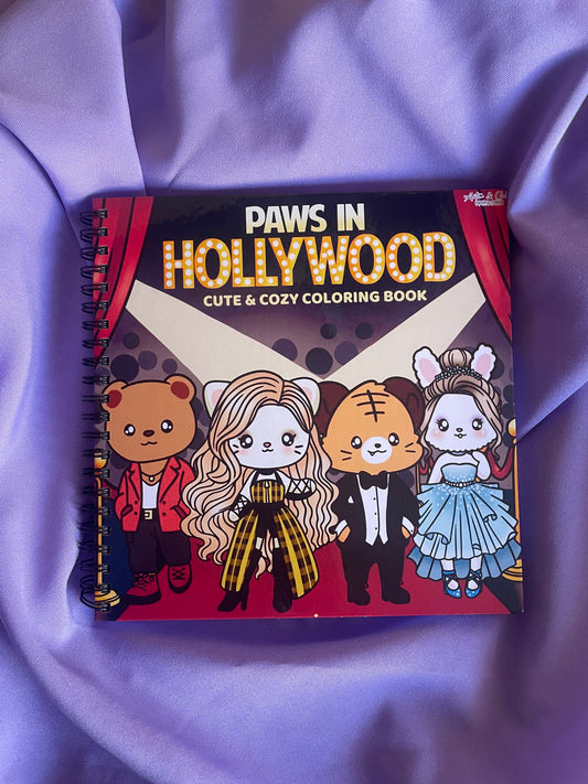 ✨ PAWS IN HOLLYWOOD – Cute & Cozy Coloring Book 🎬🐾