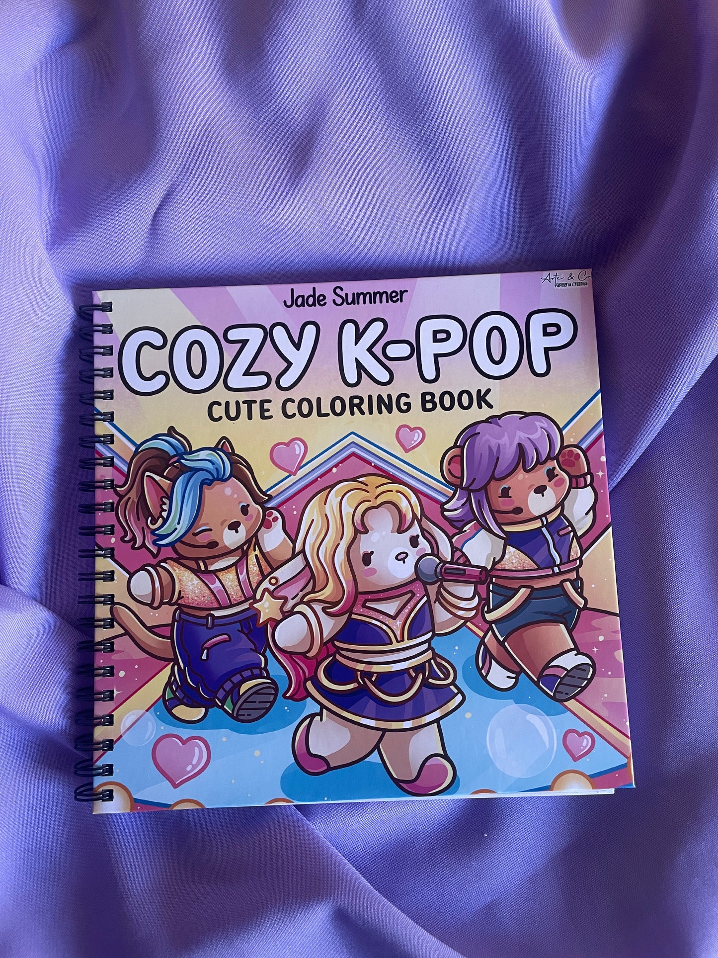 🎤 COZY K-POP – Cute Coloring Book 💜✨