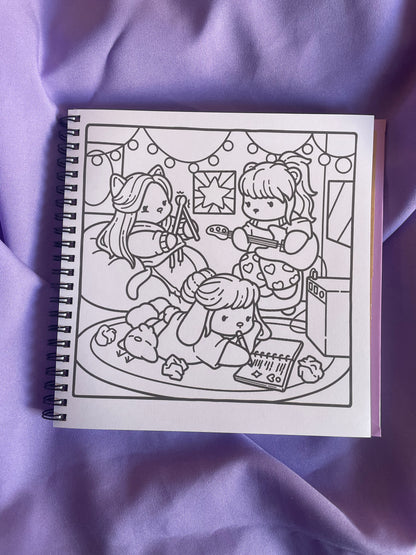 🎤 COZY K-POP – Cute Coloring Book 💜✨