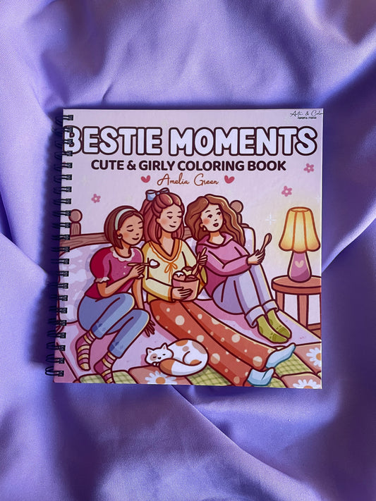 💞 BESTIE MOMENTS – Cute & Girly Coloring Book 🌸✨