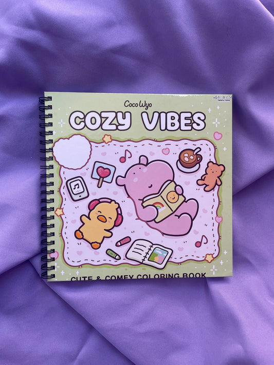 ✨ COZY VIBES – Cute & Comfy Coloring Book ✨