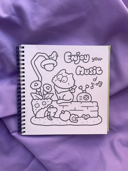 ✨ COZY VIBES – Cute & Comfy Coloring Book ✨