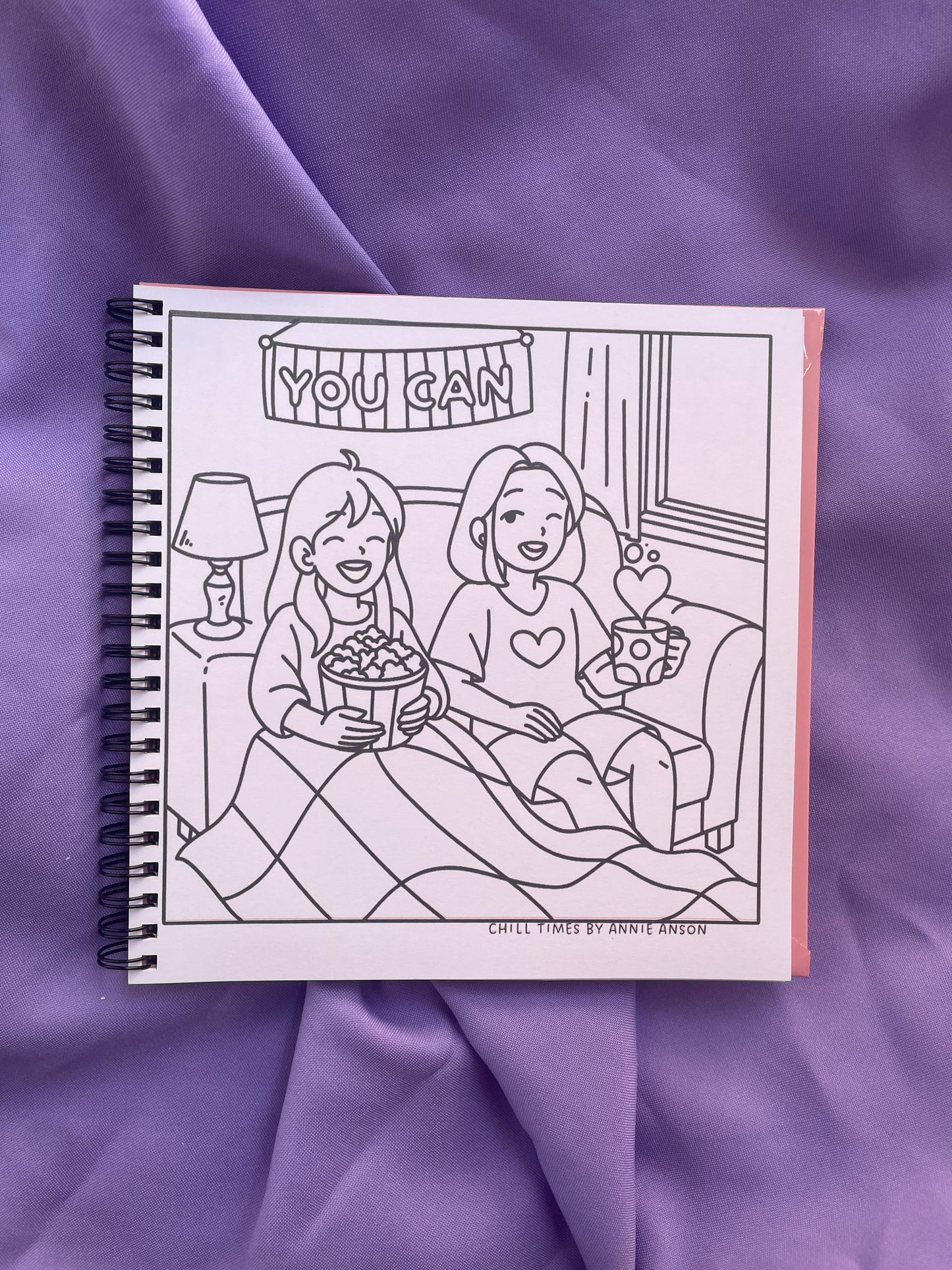 ✨ CHILL TIMES – Cozy Girl Moments Coloring Book ✨