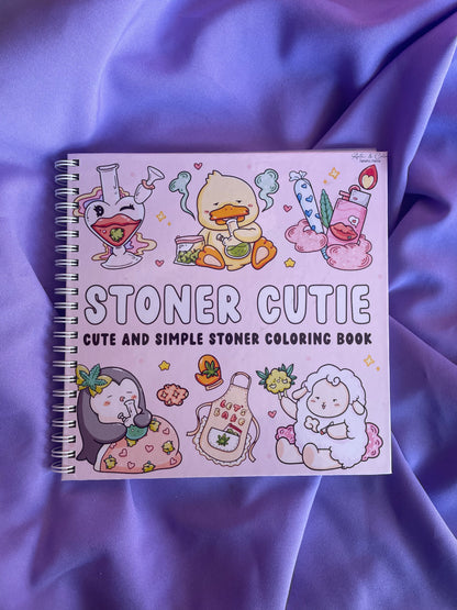 🌿💖 Stoner Cutie – Cute & Simple Coloring Book