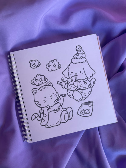 🌿💖 Stoner Cutie – Cute & Simple Coloring Book