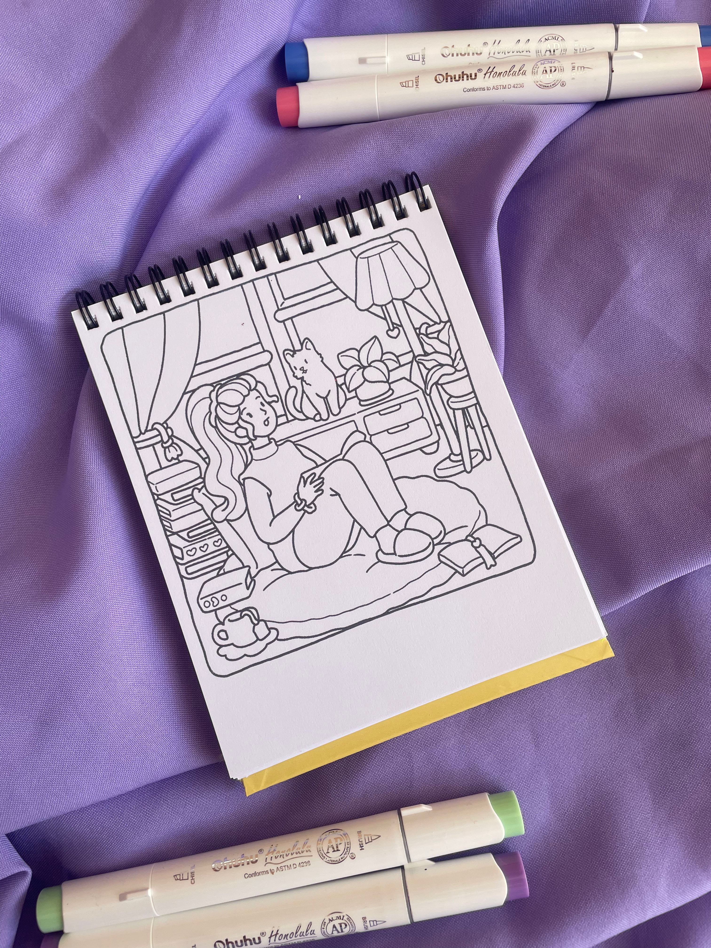 🌼 Me, Myself & I – Pocket Coloring Book