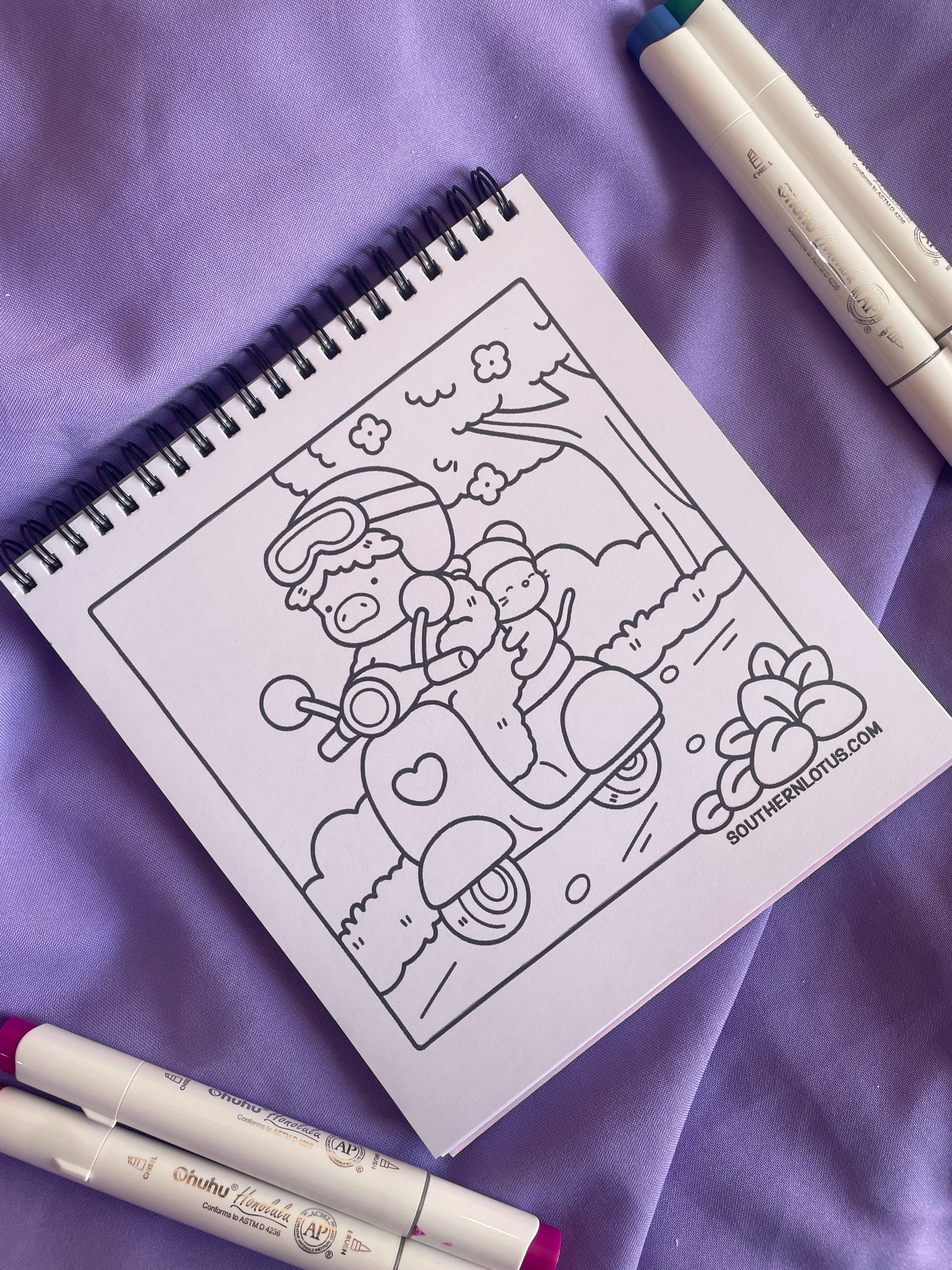 🐮🐰 LITTLE FRIENDS – Cute & Easy Coloring Book 🐥🐻