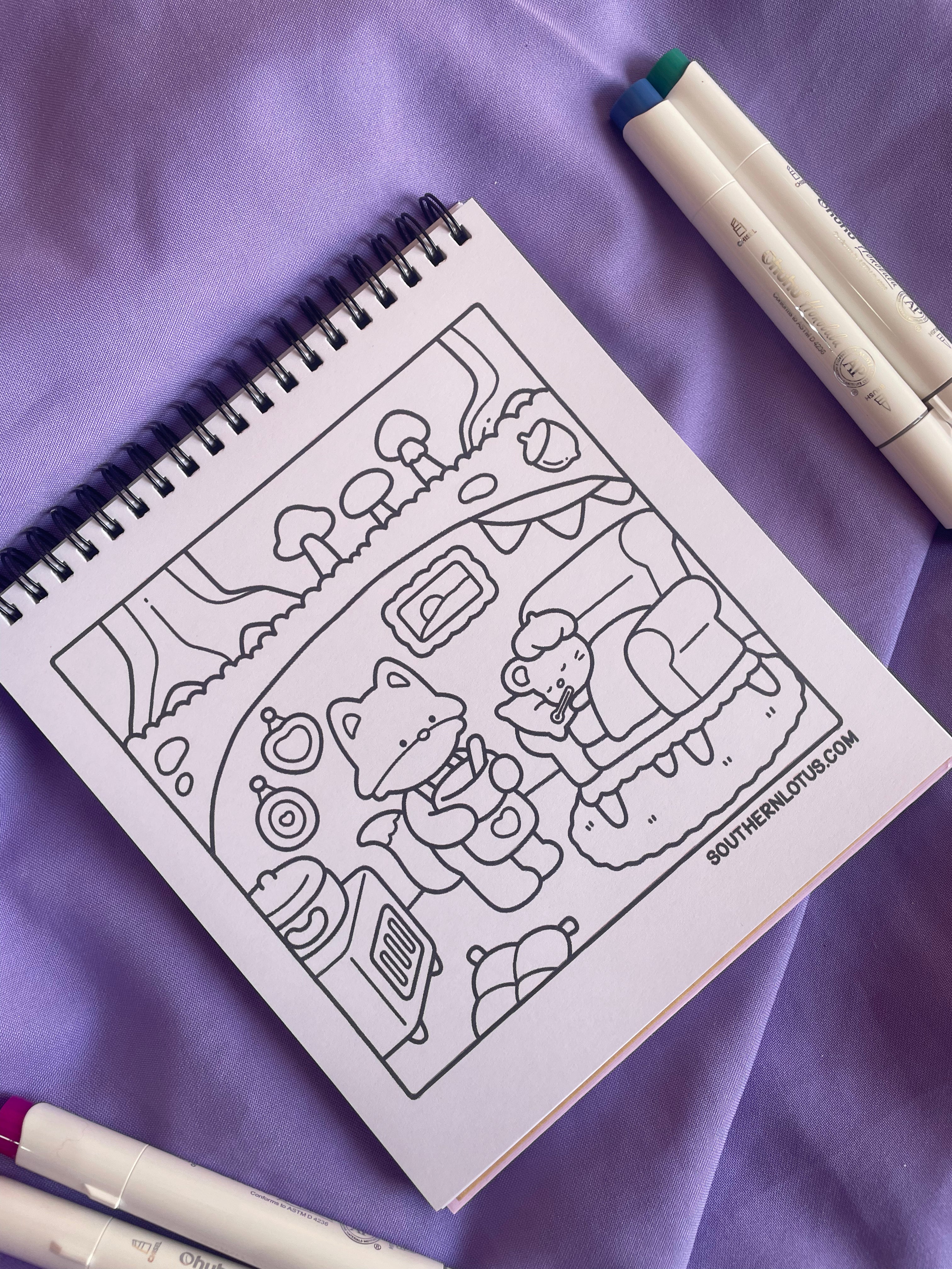 🐮🐰 LITTLE FRIENDS – Cute & Easy Coloring Book 🐥🐻