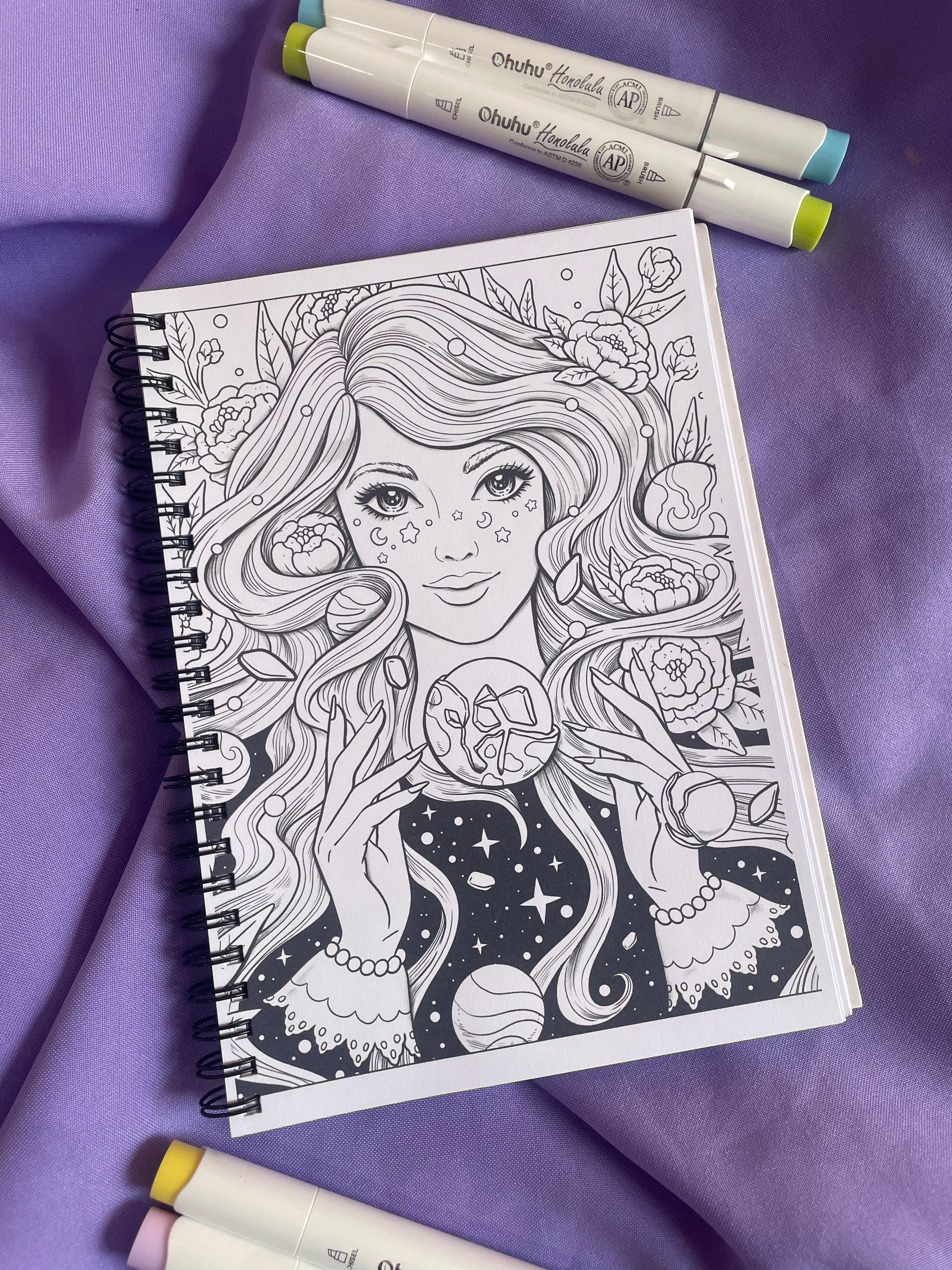 🚀 Galaxy Queen – Coloring Book