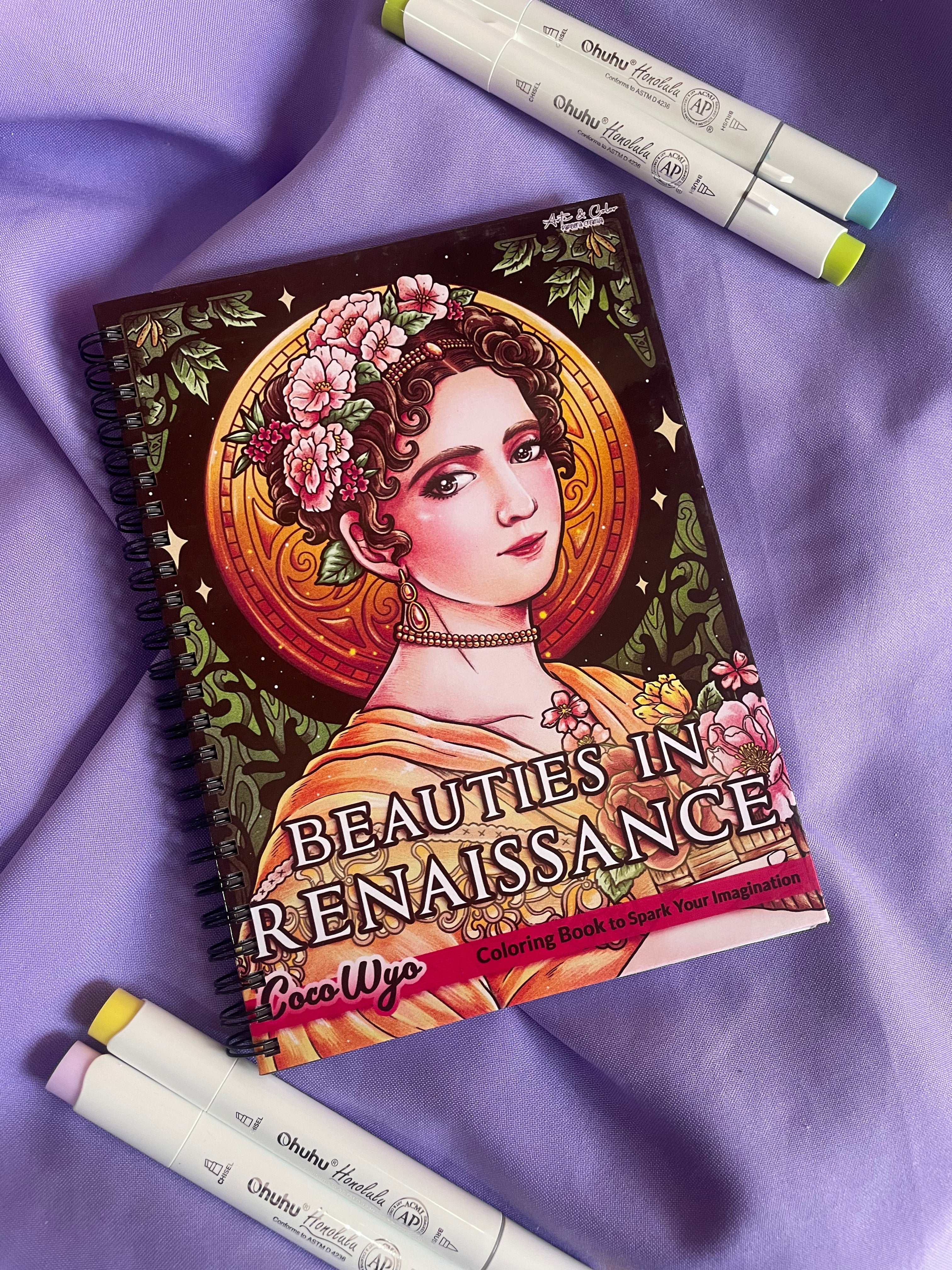 🌸 Beauties in Renaissance – Coloring Book