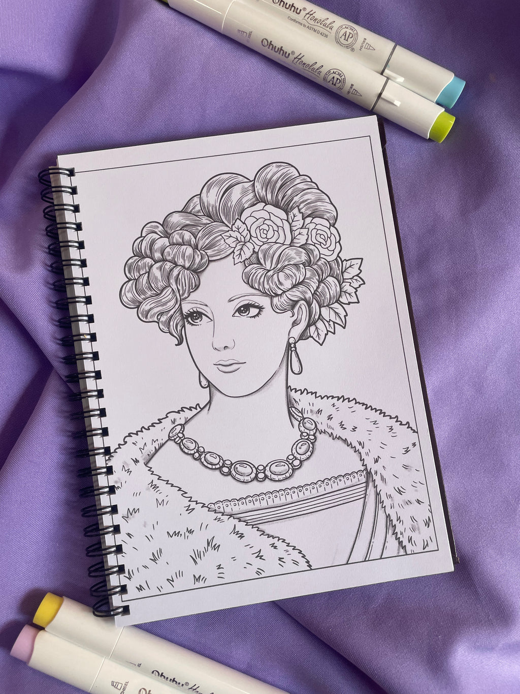 🌸 Beauties in Renaissance – Coloring Book
