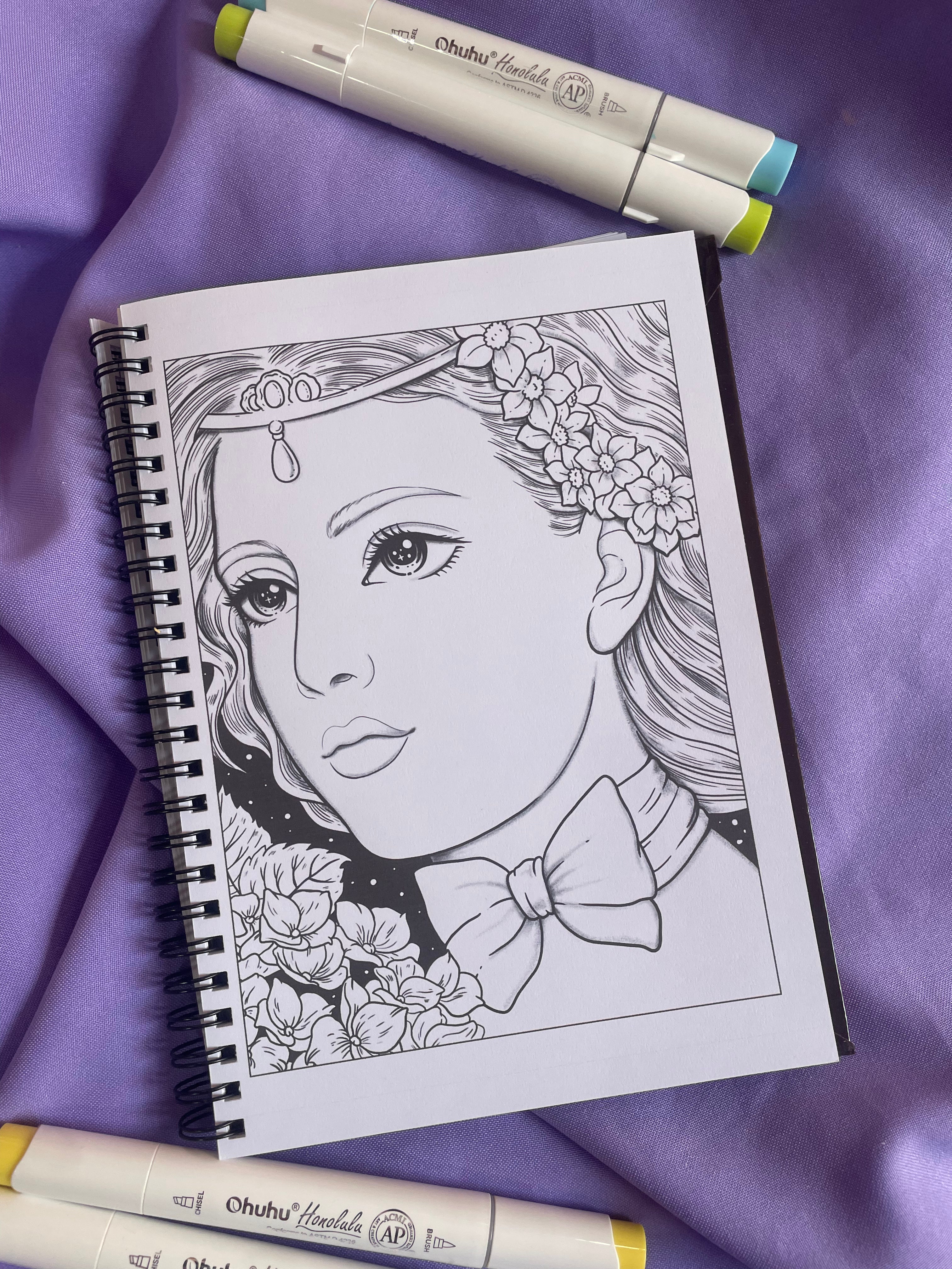 🌸 Beauties in Renaissance – Coloring Book