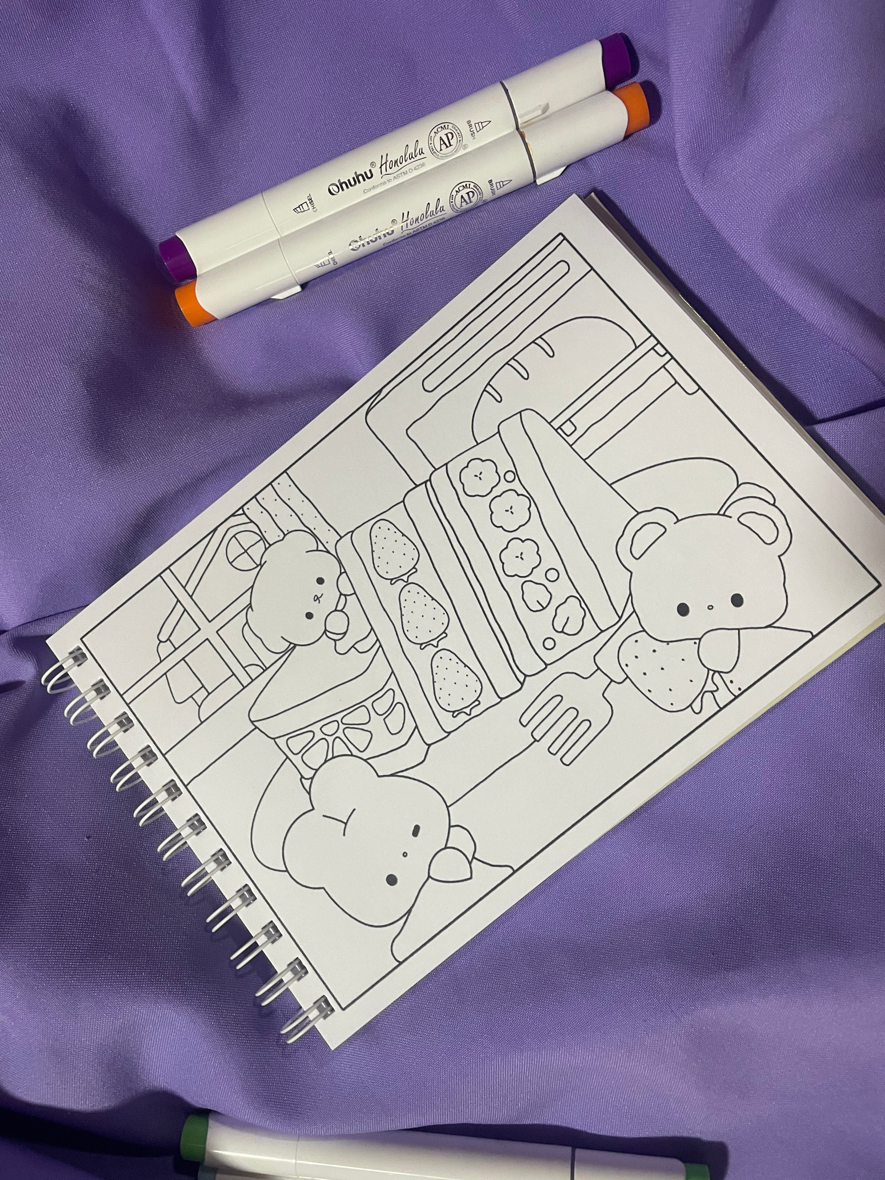 🍄 Mundo Kawaii del Bosque – Coloring Book
