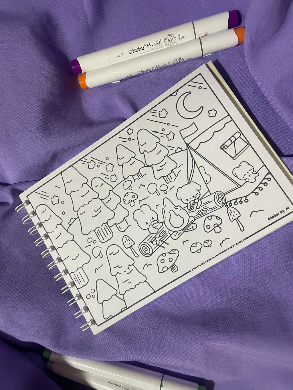 🍄 Mundo Kawaii del Bosque – Coloring Book