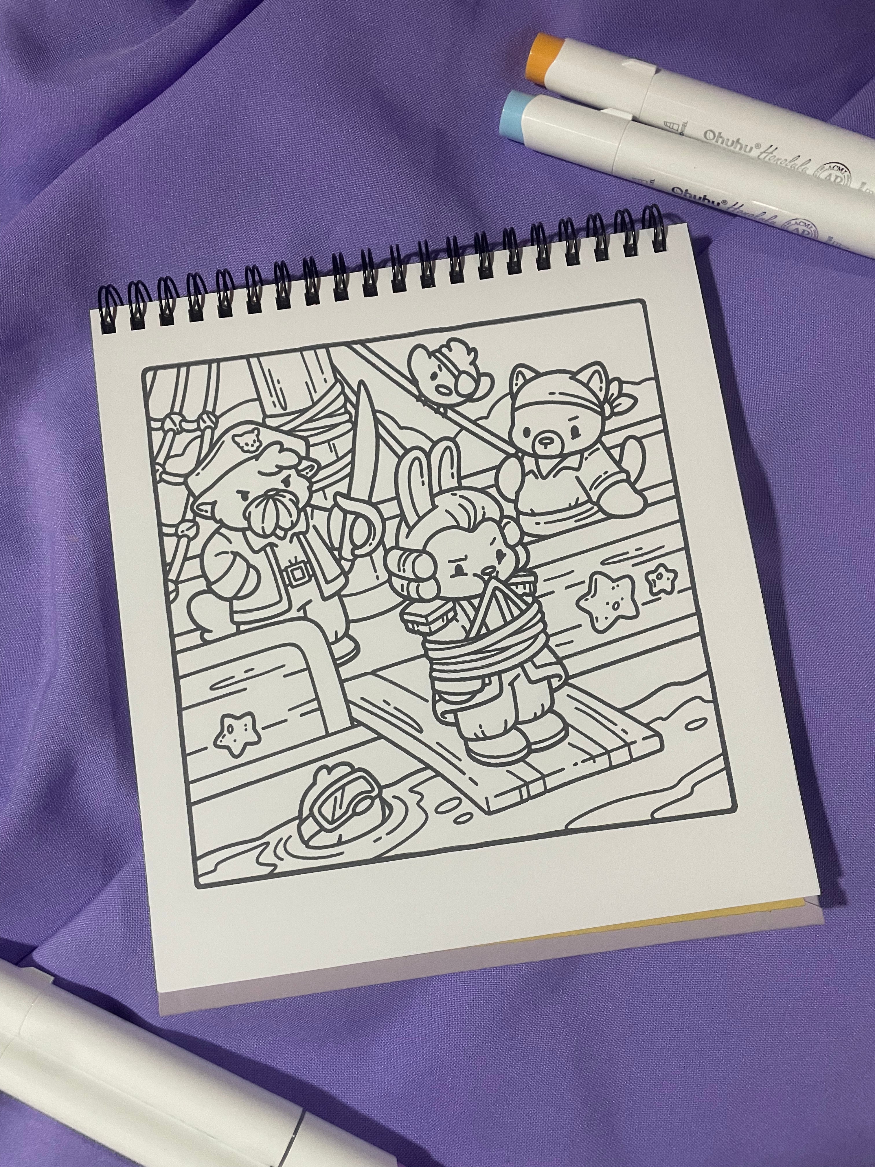 🐾🐱 Cat Crimes – Cozy Coloring Book 🥛✨