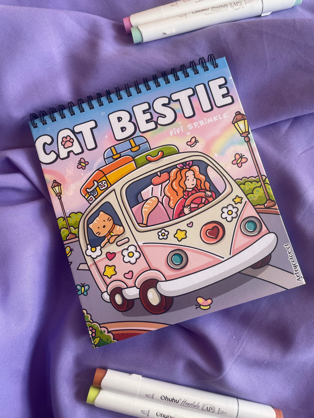 🚐🐱 CAT BESTIE – Cute & Cozy Coloring Book 🌈💖