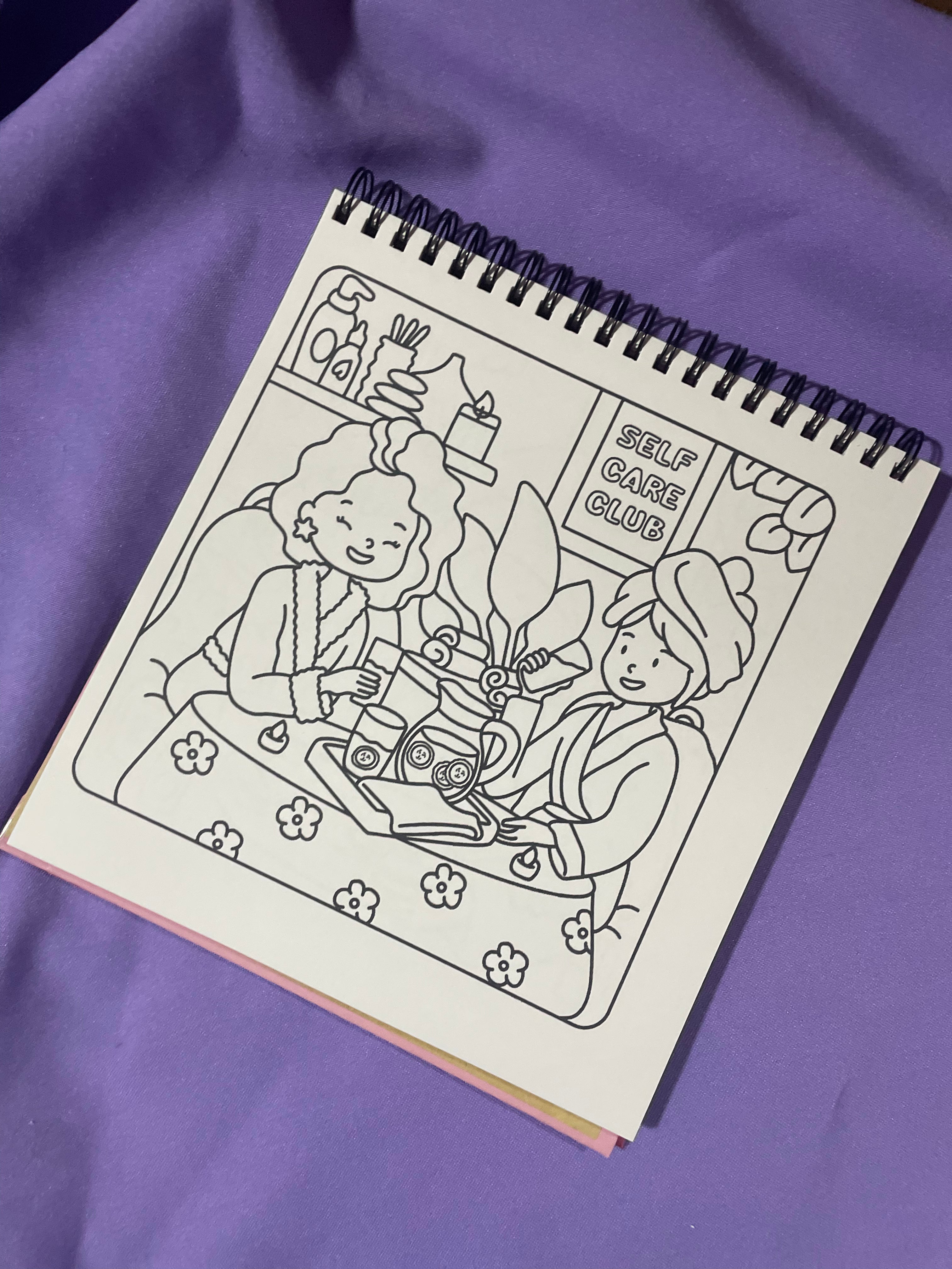 🛋️✨ Pampered Moments – Cute & Girly Coloring Book ✨🛋️