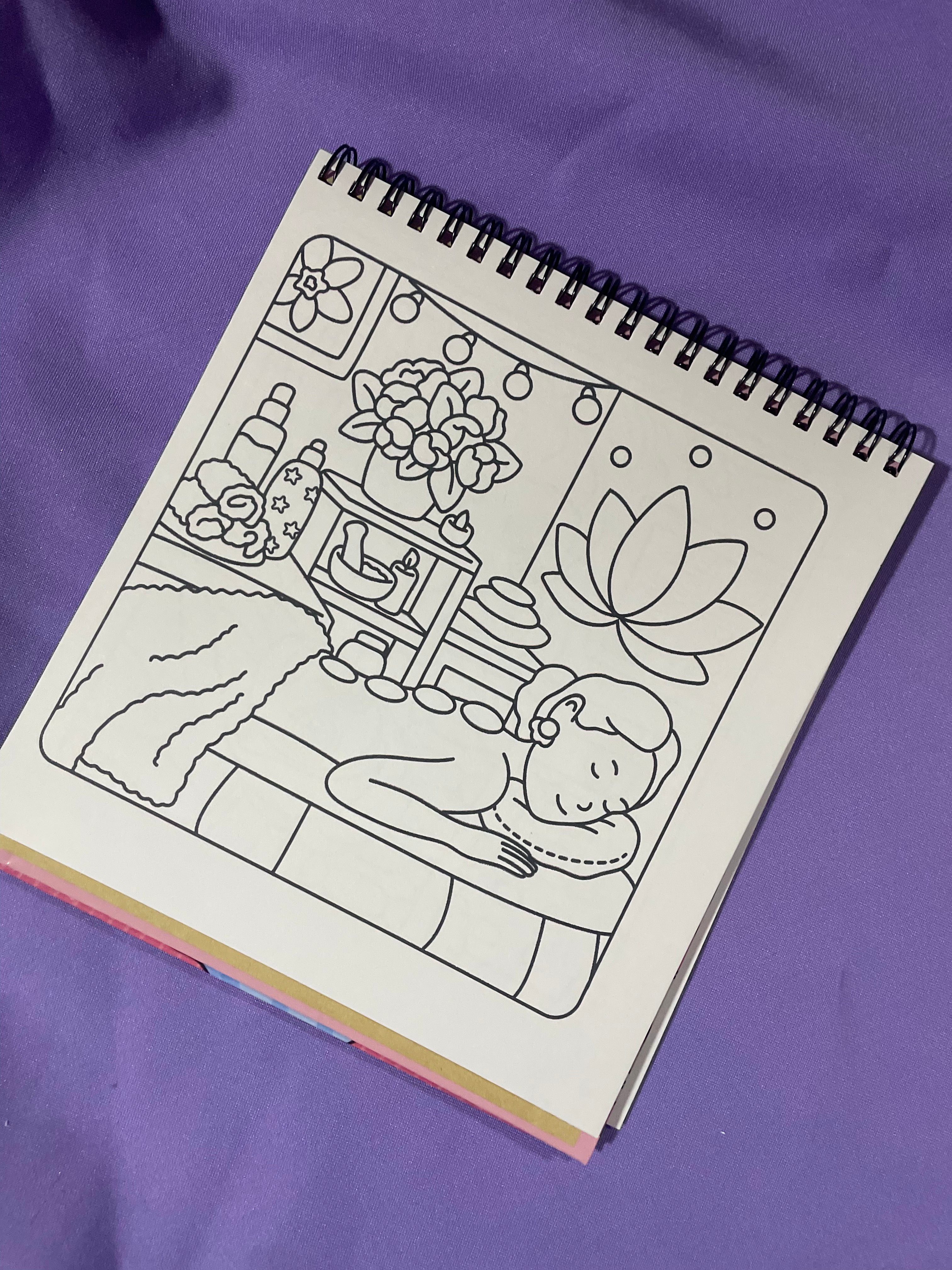 🛋️✨ Pampered Moments – Cute & Girly Coloring Book ✨🛋️