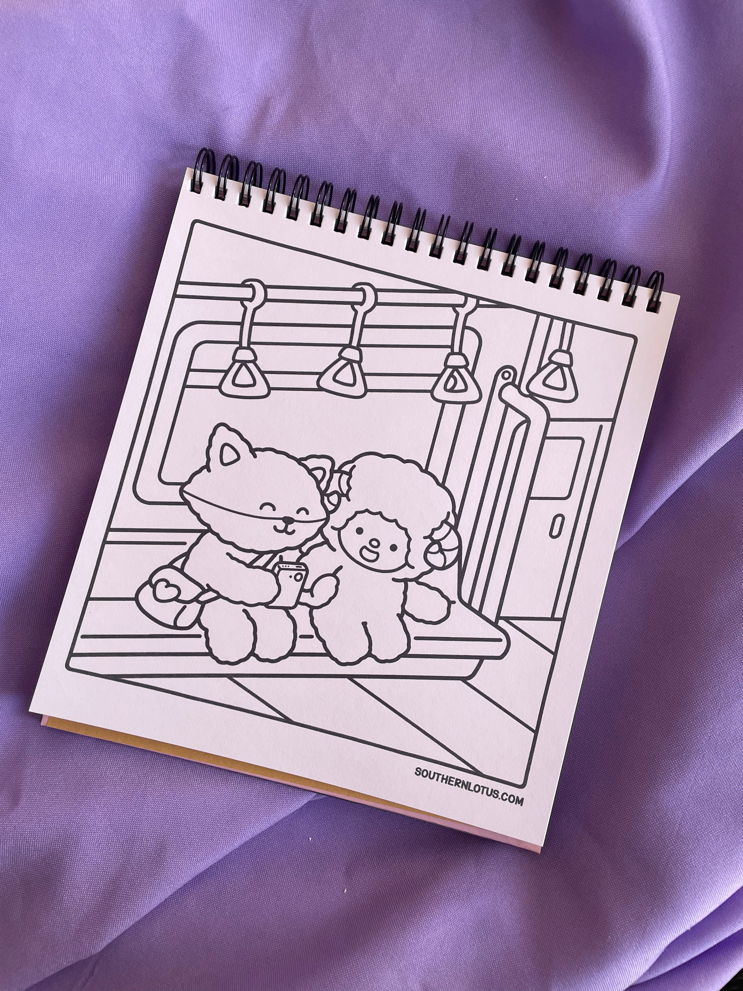 💘🐻 Fuzzy in Love – Cute & Easy Coloring Book 🐰🌷