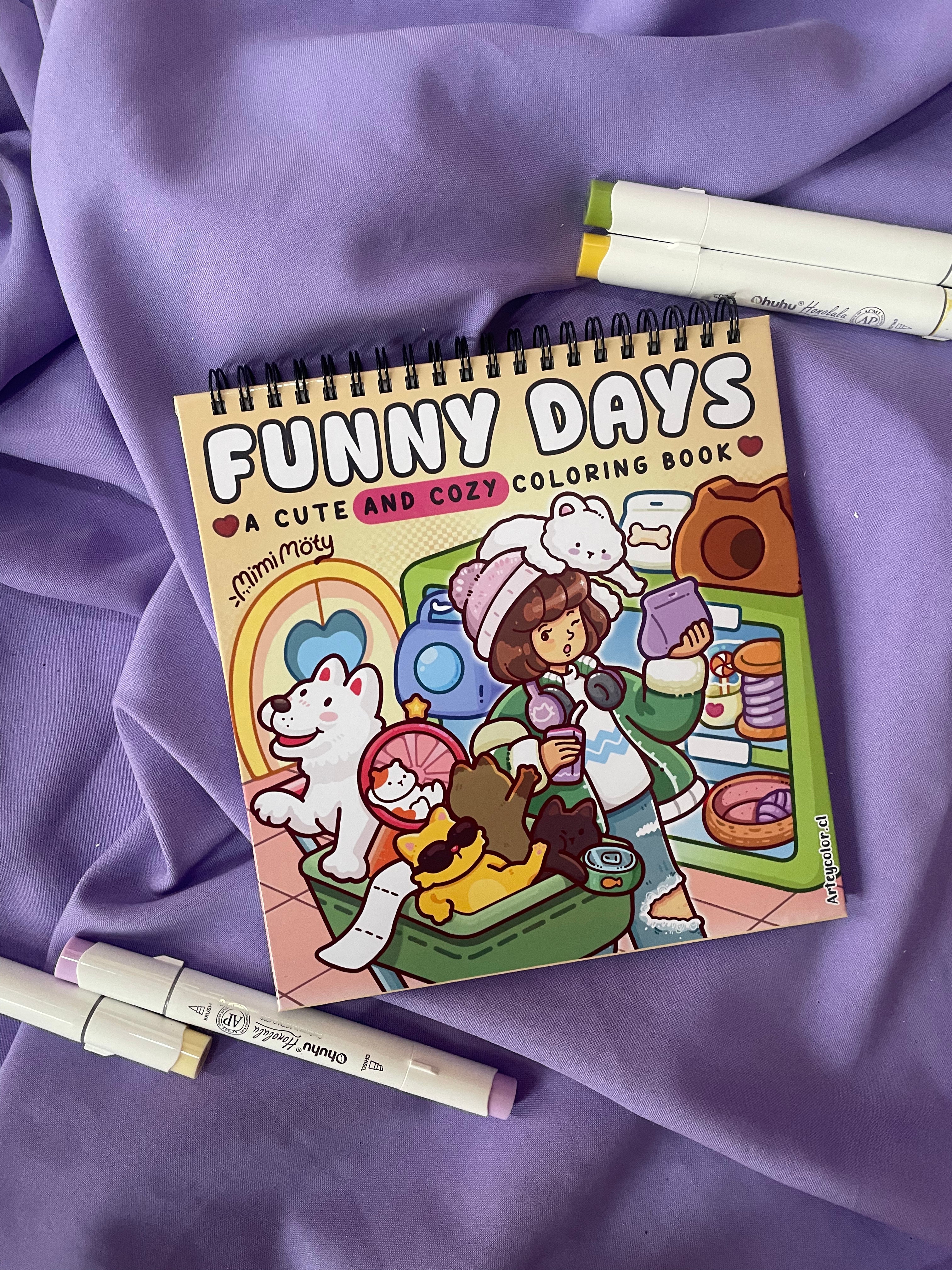 🧸🌼 Funny Days – A Cute and Cozy Coloring Book 🎨