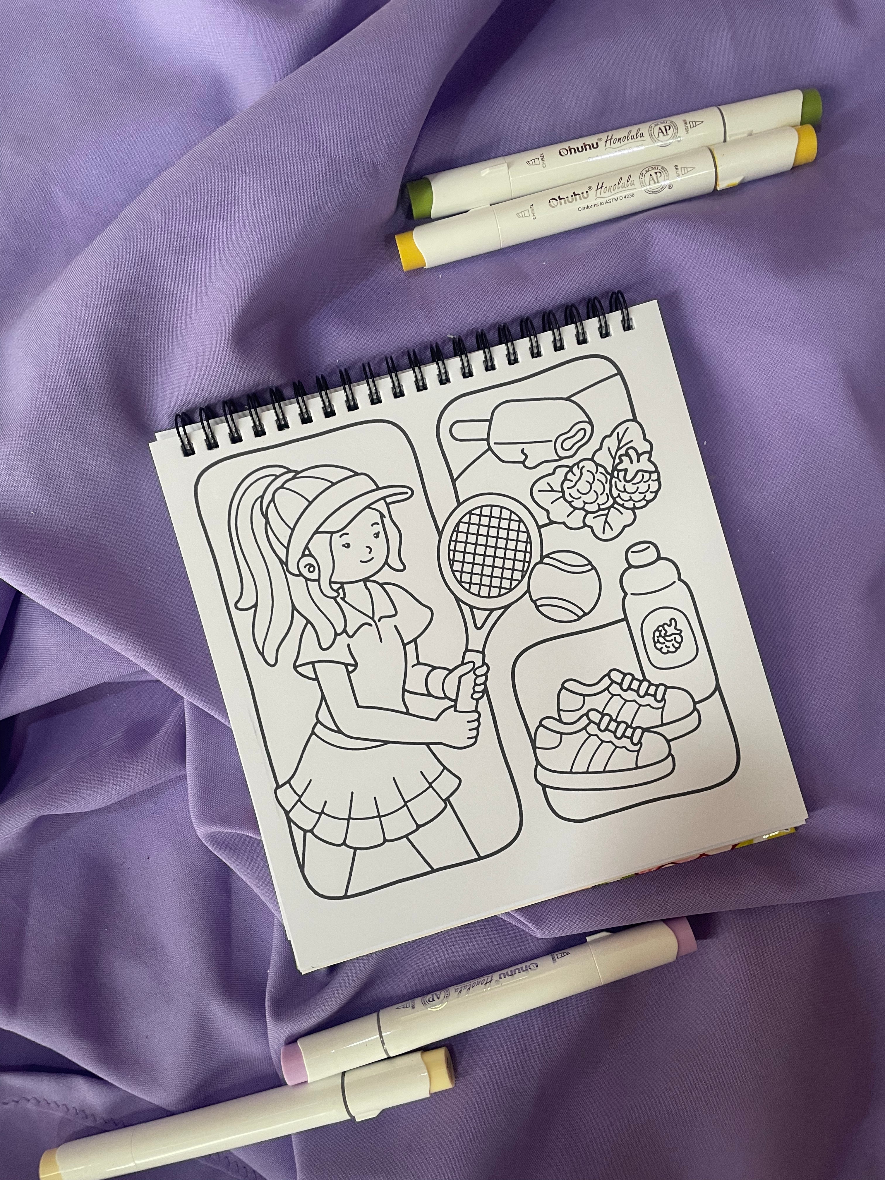 🌸🧸 Girl Spaces Vol. 2 – Cute & Easy Coloring Book 🎨