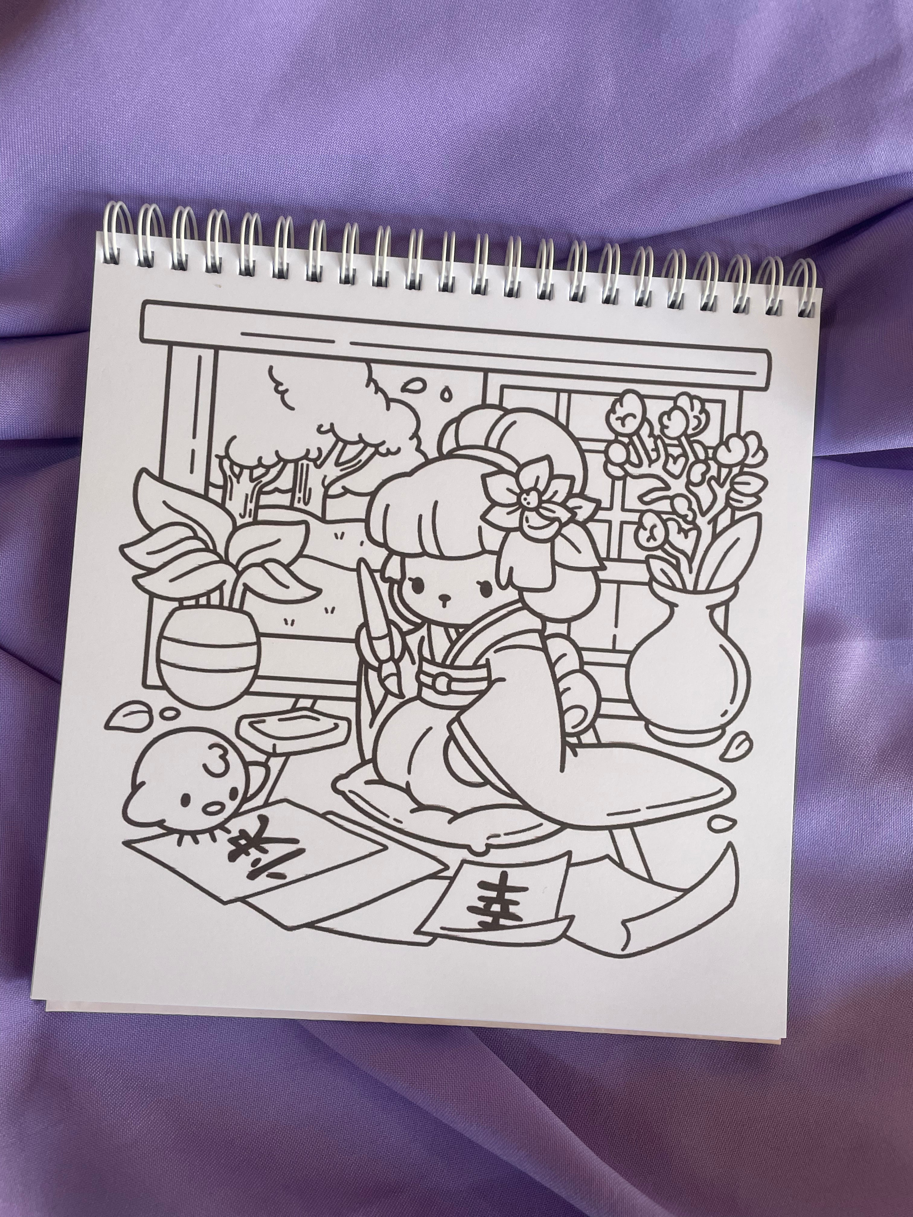 🌸🏯 Cozy Japan – Cute Coloring Book