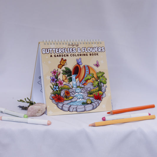 Butterflies & Flowers – Coloring Book