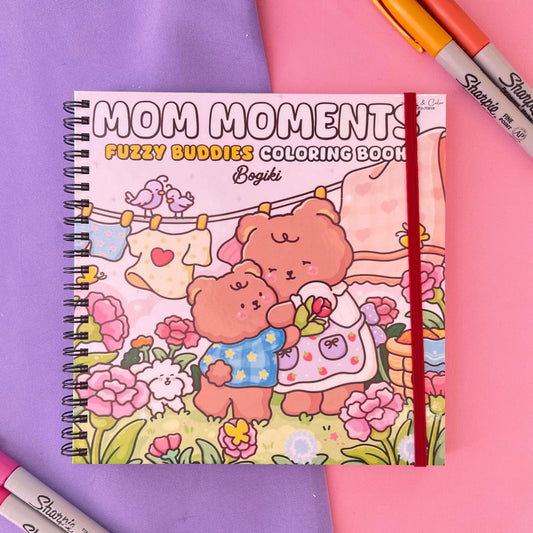 Mom Moments – Fuzzy Buddies Coloring Book