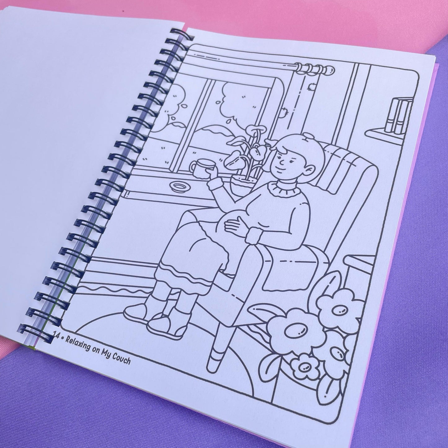 Pregnancy Moments - Libro para colorear tierno y acogedor