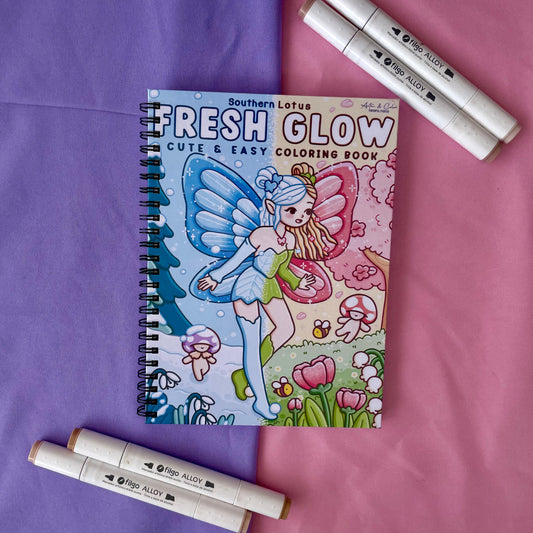 FRESH GLOW – Cute & Easy Coloring Book