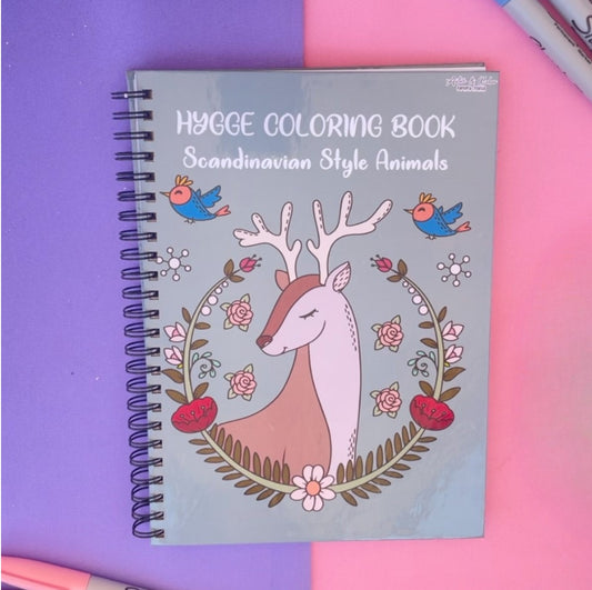 Hygge Coloring Book-Scandinavian Style Animals