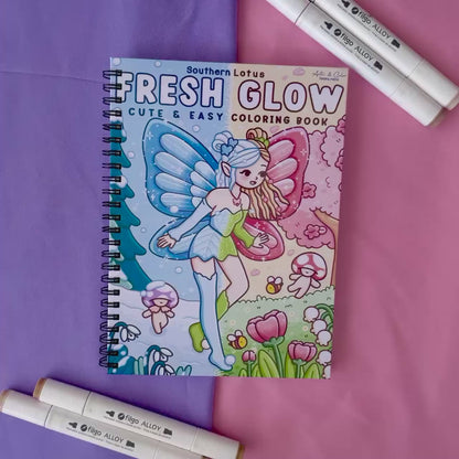 FRESH GLOW – Cute & Easy Coloring Book