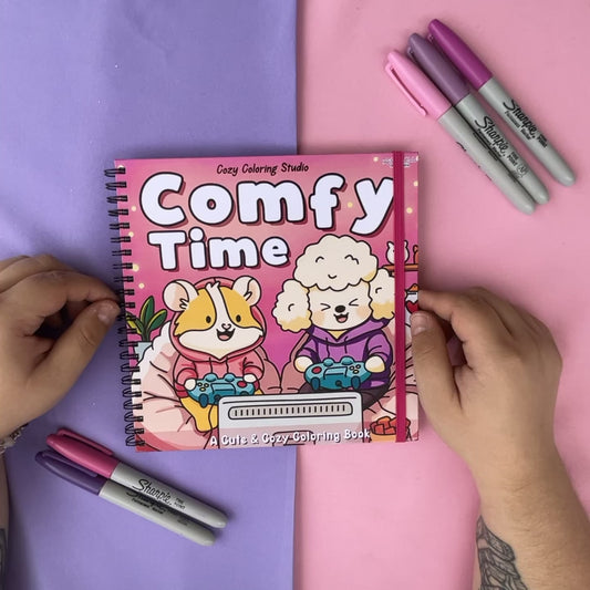 Comfy Time - Libro para Colorear Cute & Cozy