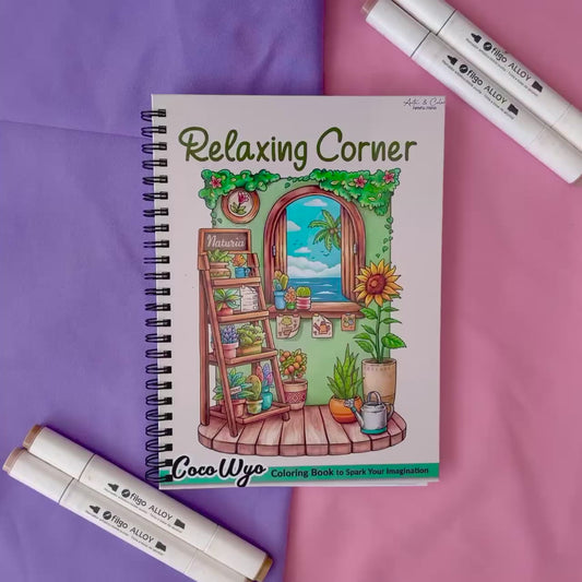 RELAXING CORNER – Coloring Book to Spark Your Imagination
