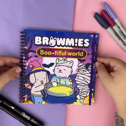BROWMIES BOO-TIFUL WORLD Libro para colorear
