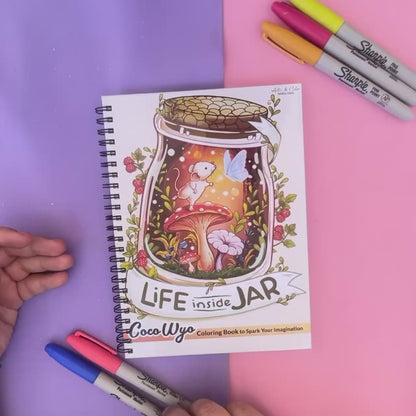 Life Inside Jar - Libro para colorear mágico