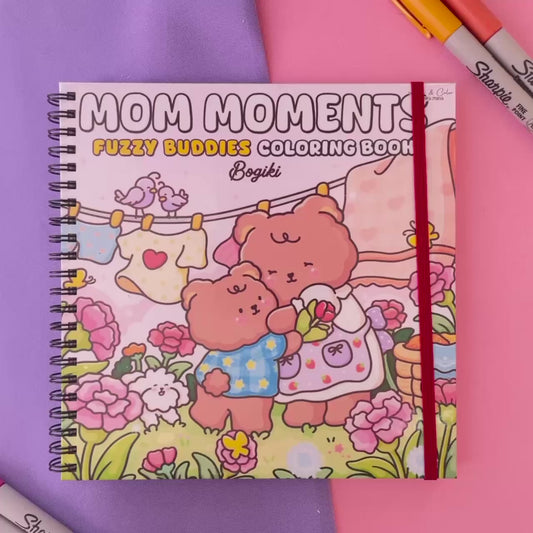 Mom Moments – Fuzzy Buddies Coloring Book